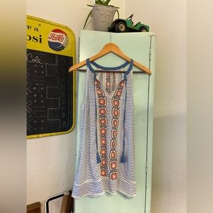 Antilia Femme Tank Top Blouse, Size Small